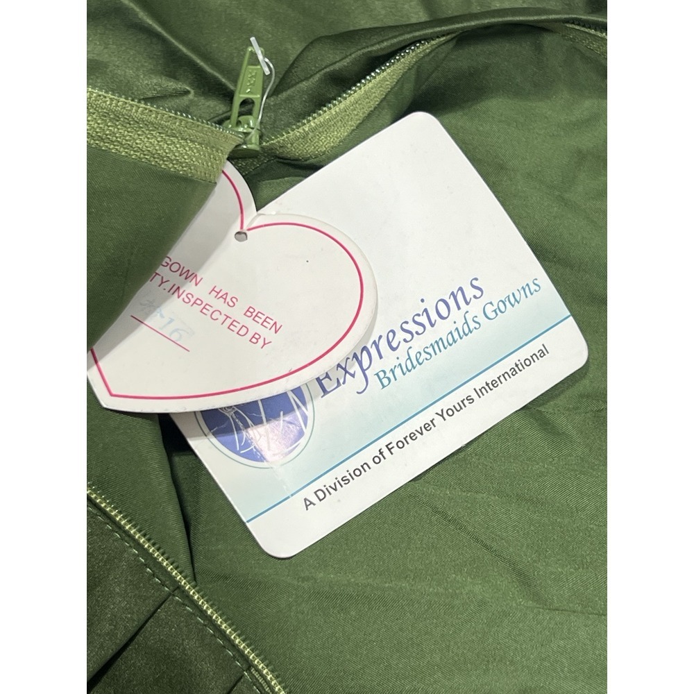 Forever Yours Green Strapless Dress Size‎ 10 NWT - Picture 6 of 7